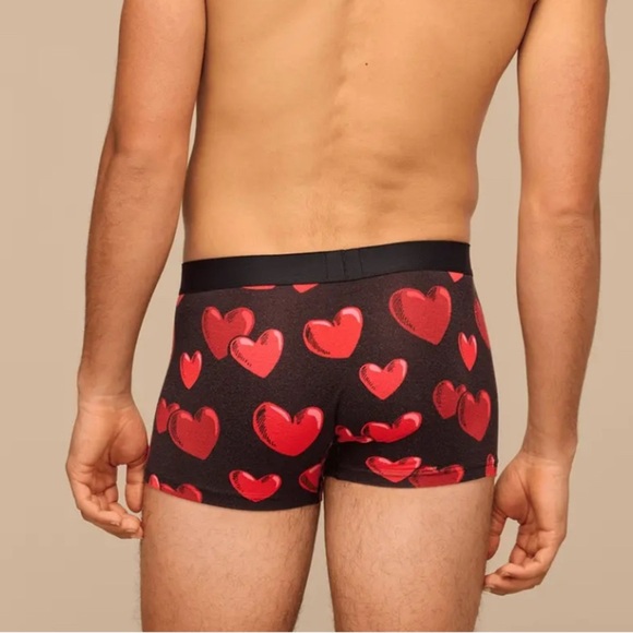NWT, MeUndie,UltraModal Core Trunk, Floating Hearts,L, Heritage Crew Sock, S - Picture 2 of 6